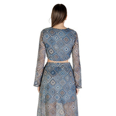 Only Blue Recycled Polyester Top - - Only.