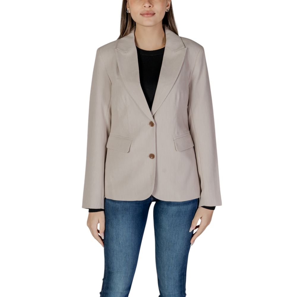 Only Beige Recycled Polyester Blazer - - Only.