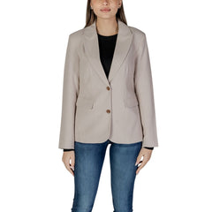 Only Beige Recycled Polyester Blazer - - Only.
