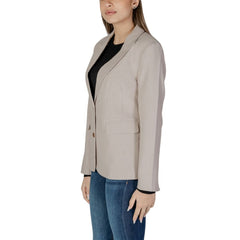Only Beige Recycled Polyester Blazer - - Only.