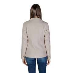 Only Beige Recycled Polyester Blazer - - Only.