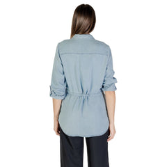 Only Light Blue Tencel Shirt - - Only.