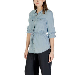 Only Light Blue Tencel Shirt - - Only.