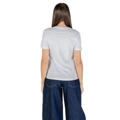 Only White Cotton T-Shirt - - Only.