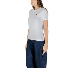 Only White Cotton T-Shirt - - Only.