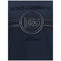 Dolce & Gabbana Blue Cotton Sweatshirt