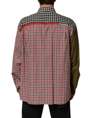 Multicolor Cotton Collared Checkered Shirt