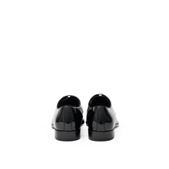 Black Leather Oxfords And Derbies