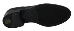 Dolce & Gabbana Blue Leather Derby Dress Formal Shoes -   -  Dolce & Gabbana.