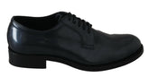 Dolce & Gabbana Blue Leather Derby Dress Formal Shoes -   -  Dolce & Gabbana.