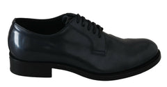 Dolce & Gabbana Blue Leather Derby Dress Formal Shoes -   -  Dolce & Gabbana.