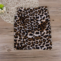 Sassy Leopard Print High Waist Bodycon Mini Skirt for Women - - Unbranded.