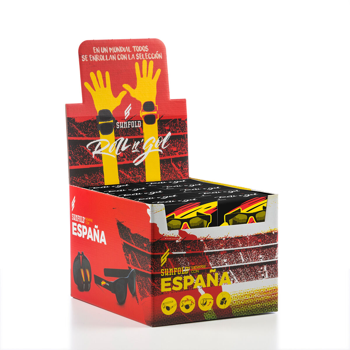 Roll-up sunglasses Sunfold Spain Black -  Sports and outdoors, Products for fans -  Sunfold. Roll-up sunglasses Sunfold Spain Black -  Sports and outdoors, Products for fans -  Sunfold.