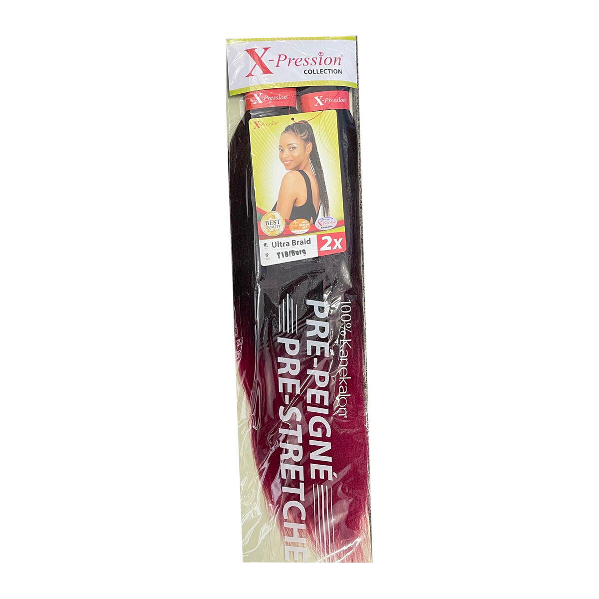 Hair extensions X-Pression Pre Peigne Burgundy 2 Units -  Beauty, Hair care -  X-Pression.