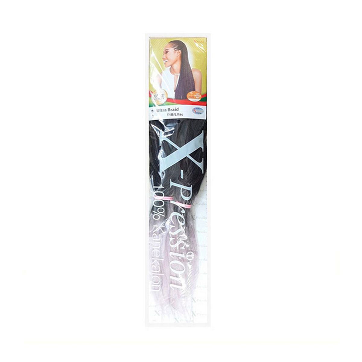 Hair extensions X-Pression Nº 1B/Lilac (T1B/H-Parma) -  Beauty, Hair care -  X-Pression.