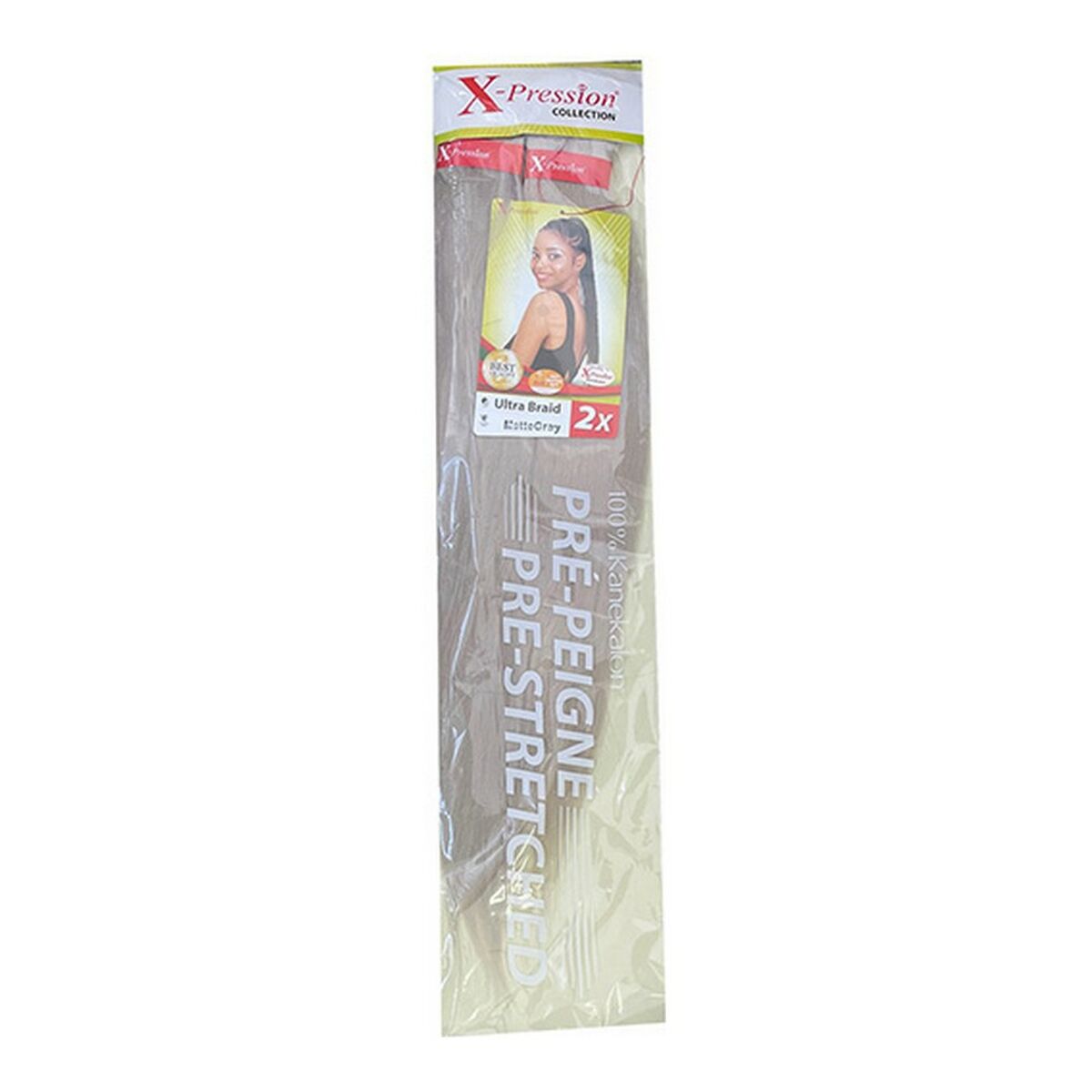 Hair extensions Pre-Peigne X-Pression Mattegray (1X2) -  Beauty, Hair care -  X-Pression.