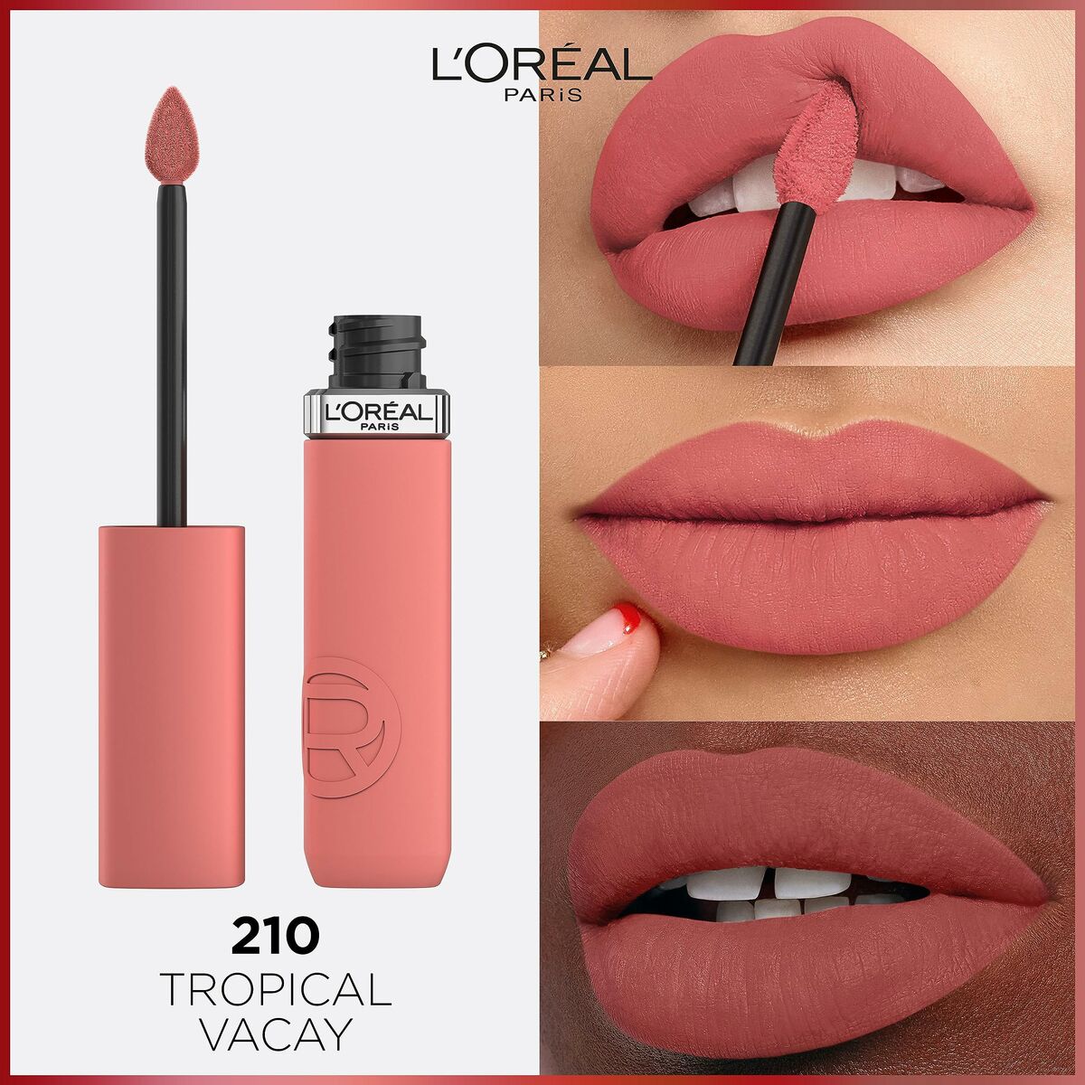 Liquid lipstick L'Oreal Make Up Infaillible Matte Resistance Tropical Vacay Nº 210 (1 Unit) -  Beauty, Make-up -  L'Oreal Make Up.