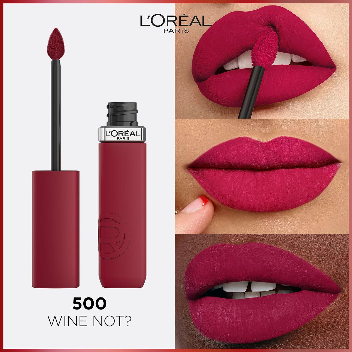 Liquid lipstick L'Oreal Make Up Infaillible Matte Resistance Wine not? Nº 500 (1 Unit) -  Beauty, Make-up -  L'Oreal Make Up.