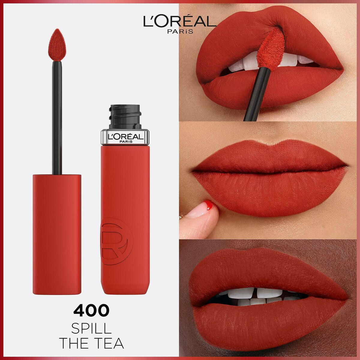 Liquid lipstick L'Oreal Make Up Infaillible Matte Resistance Spill the Tea Nº 400 (1 Unit) -  Beauty, Make-up -  L'Oreal Make Up.