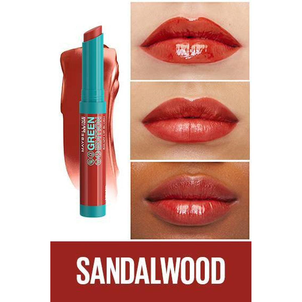 Coloured Lip Balm Maybelline Green Edition 10-sandalwood (1,7 g) -  Beauty, Skin care -  Maybelline.