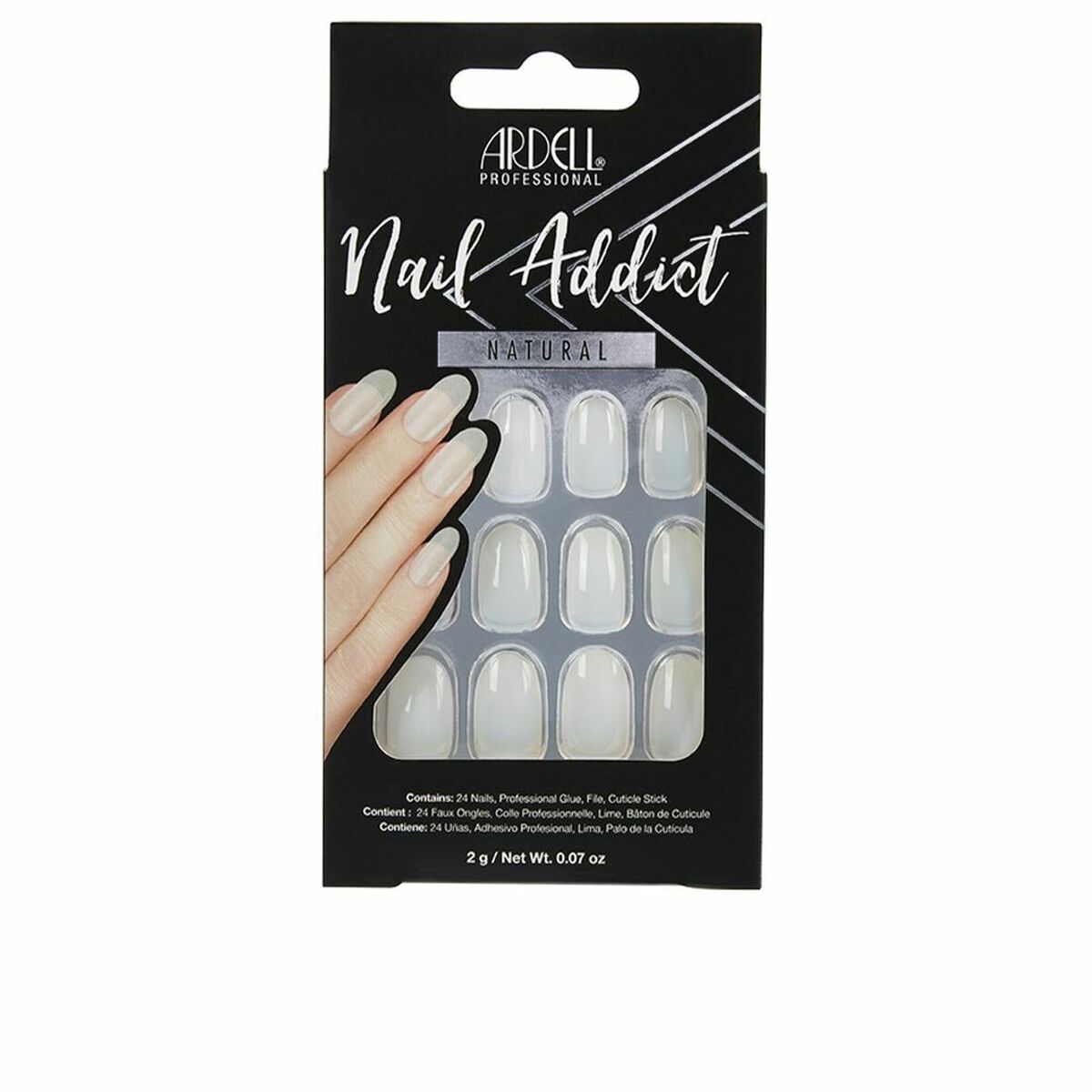 False nails Ardell Nail Addict Natural Oval (24 pcs) -  Beauty, Manicure and pedicure -  Ardell.