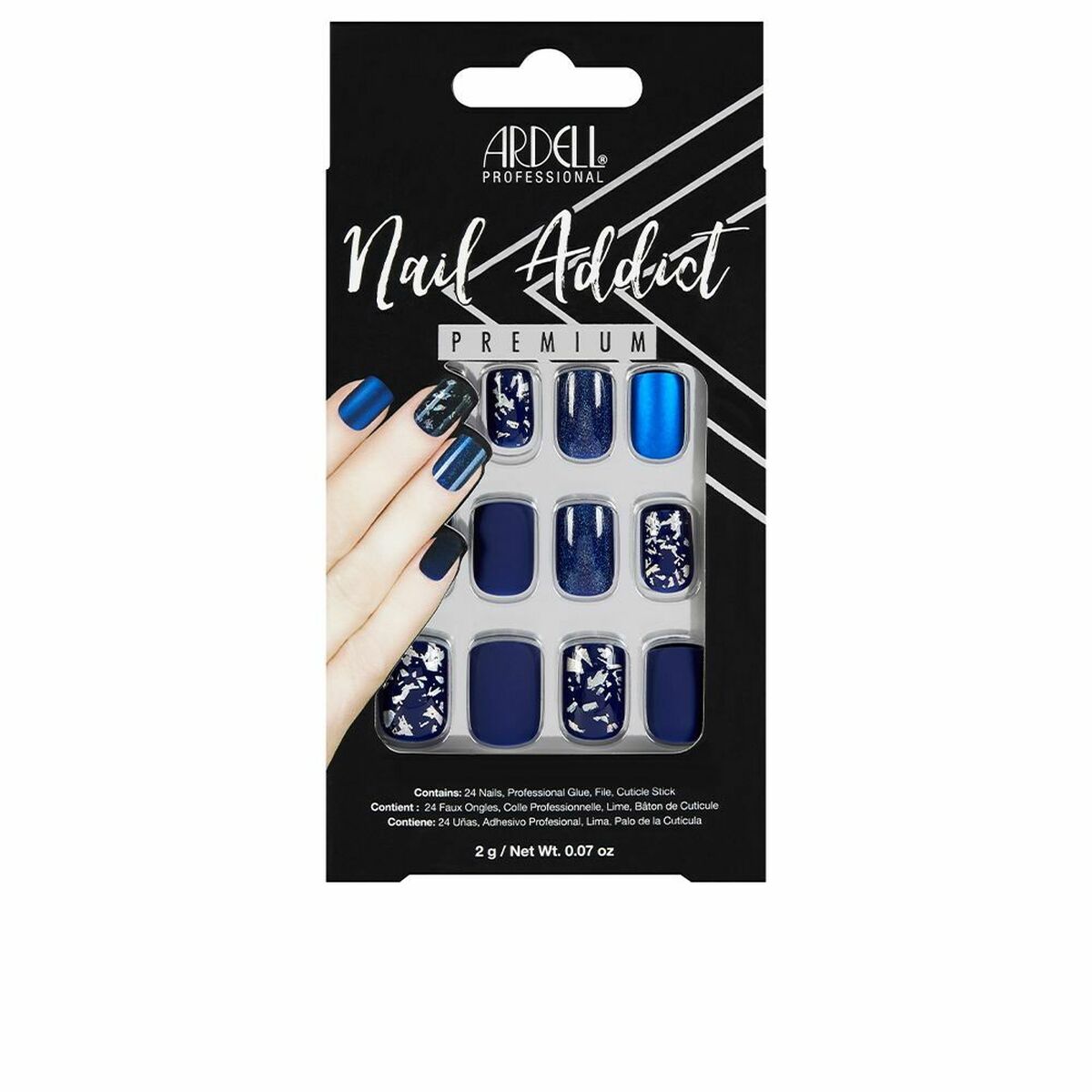False nails Ardell Nail Addict Matte Blue (24 pcs) -  Beauty, Manicure and pedicure -  Ardell.