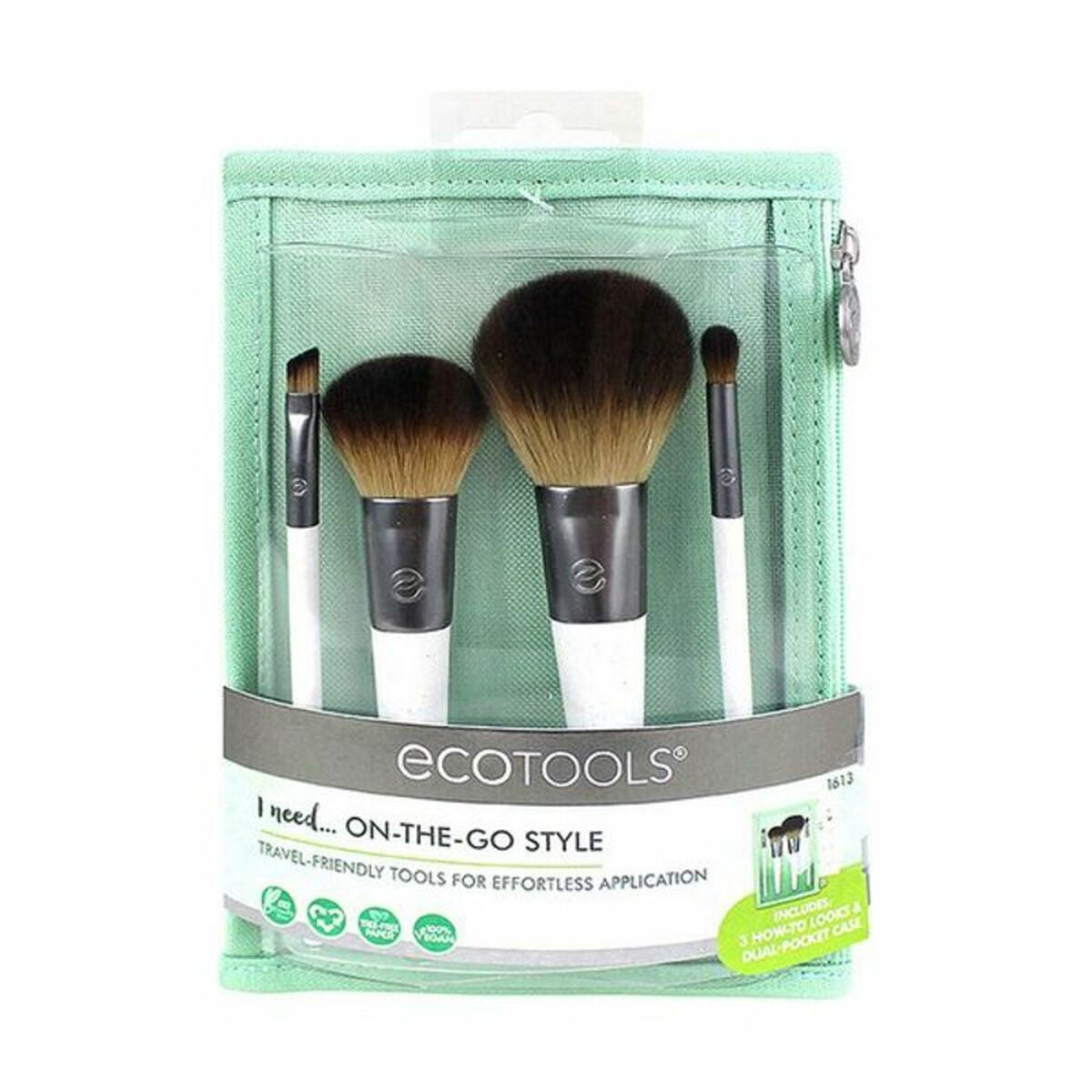 Make-up Brush On the Go Style Ecotools 1613M (5 pcs) 5 Pieces -  Beauty, Utensils and accessories -  Ecotools.
