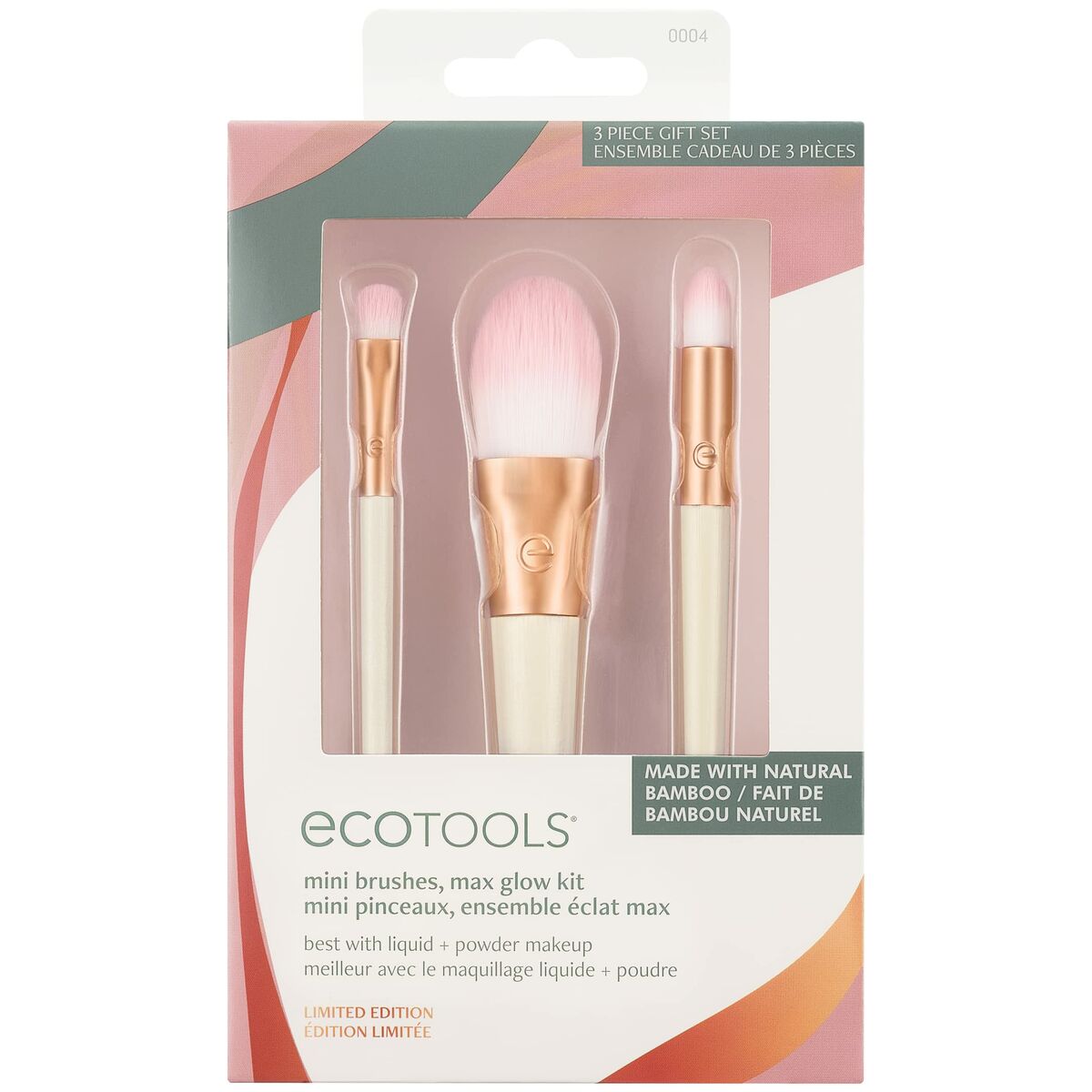 Set of Make-up Brushes Ecotools Ready Glow Limited edition 3 Pieces -  Beauty, Utensils and accessories -  Ecotools.