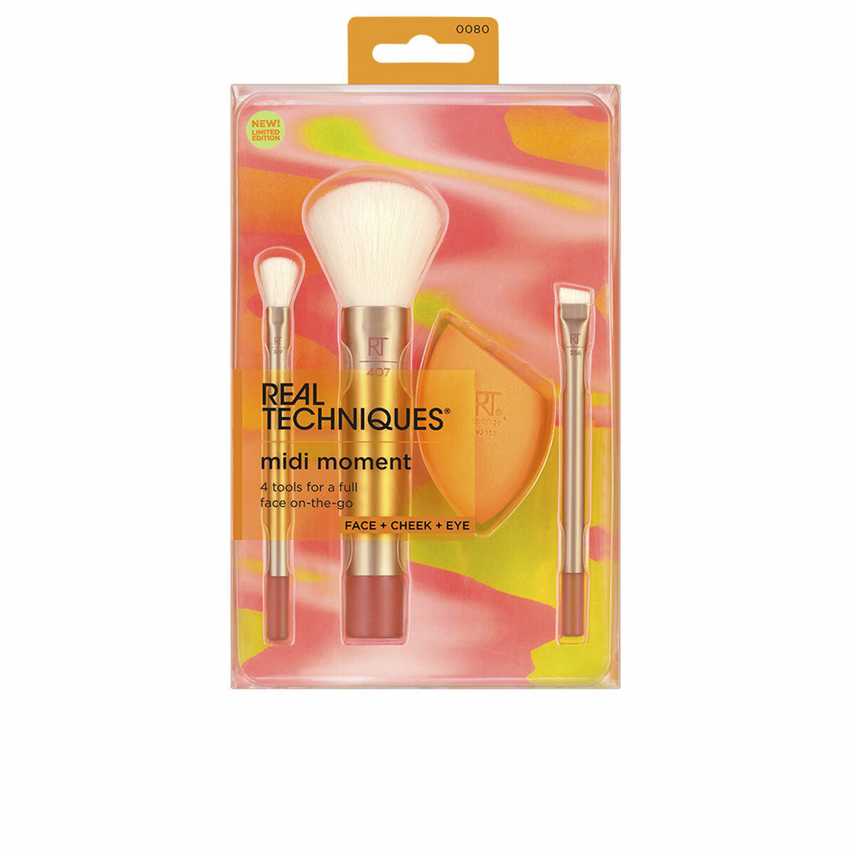 Set of Make-up Brushes Real Techniques Midi Moment Lote 4 Pieces -  Beauty, Utensils and accessories -  Real Techniques.