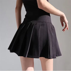 Trendy Y2K High Waist Summer Pleated Mini Skirt for Women 2024 - Sexy & Sweet Style -   -  Tiny Lux.