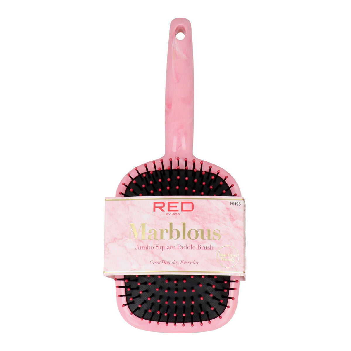 Detangling Hairbrush Red Kiss Kiss Marblous Pink -  Beauty, Hair care -  Red Kiss.