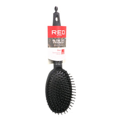Detangling Hairbrush Red Kiss Kiss Rubberized Black Oval -  Beauty, Hair care -  Red Kiss.
