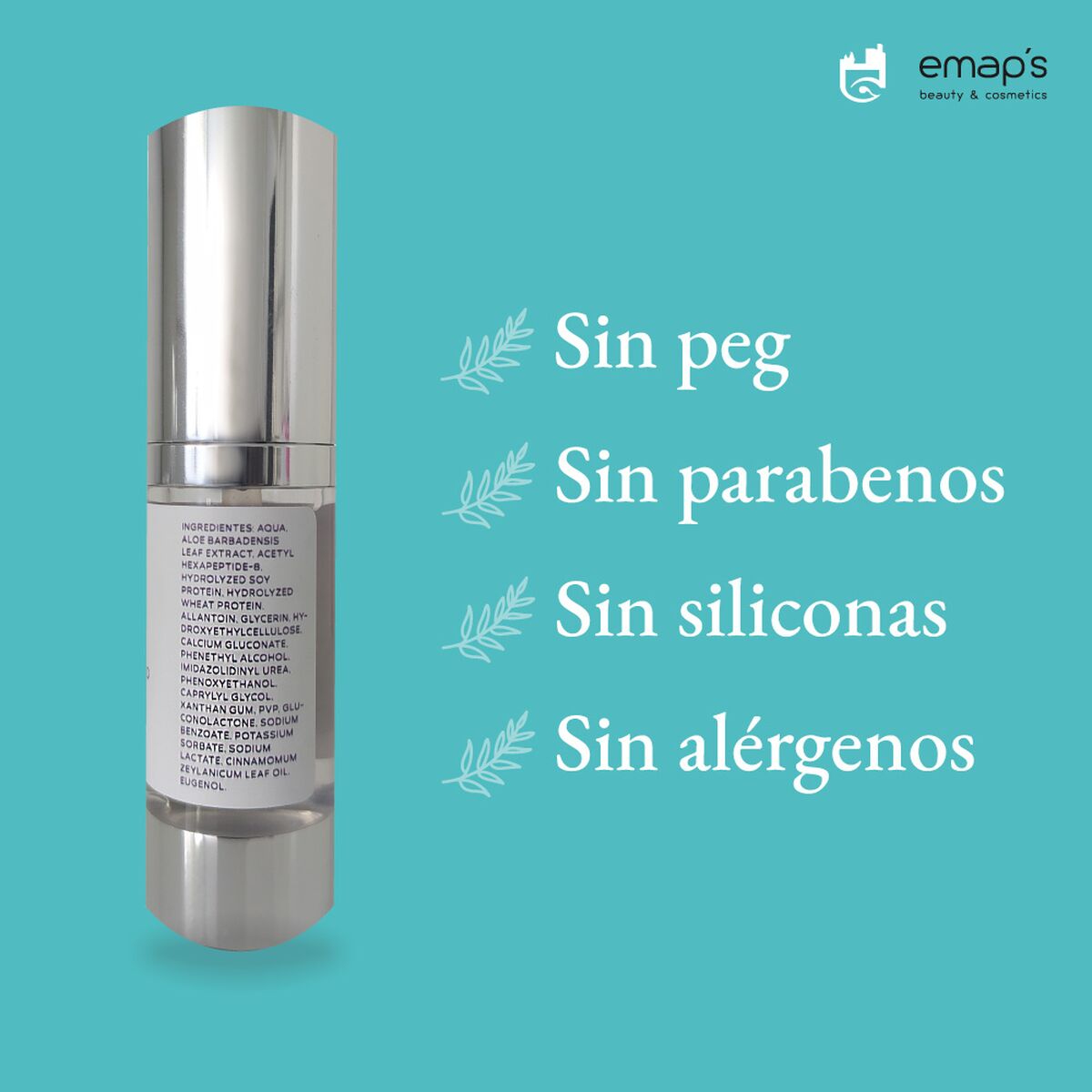 Facial Serum Emap'S Beauty & Cosmetics 15 ml Hyaluronic Acid -  Beauty, Skin care -  Emap'S Beauty & Cosmetics.