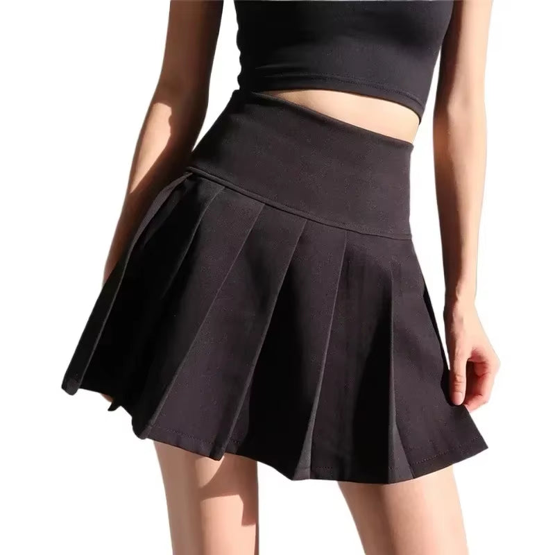 Trendy Y2K High Waist Summer Pleated Mini Skirt for Women 2024 - Sexy & Sweet Style -   -  Tiny Lux.