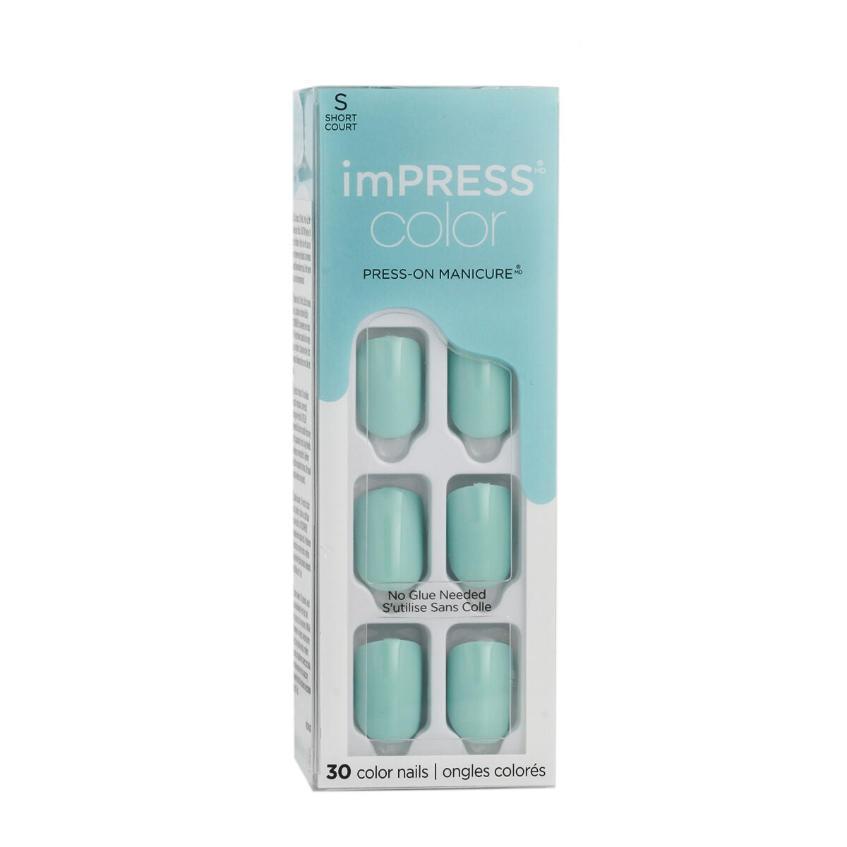 False nails Kiss imPRESS color Nº 008 Mint to Be (30 Units) -  Beauty, Manicure and pedicure -  Kiss.