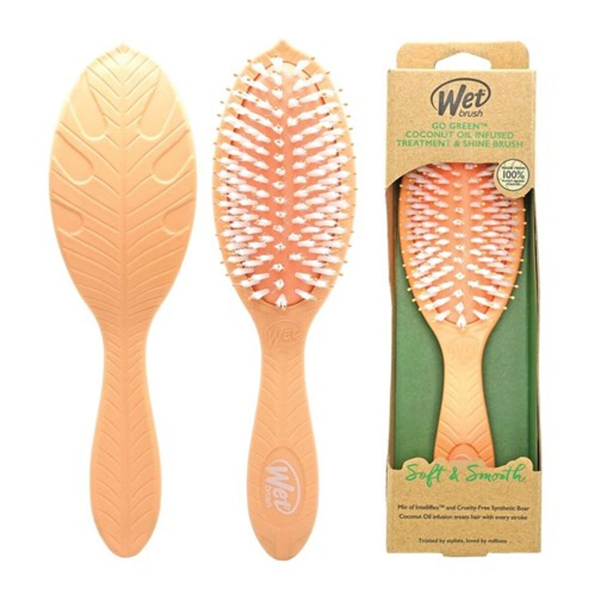 Detangling Hairbrush The Wet Brush Go Green Orange Softening -  Beauty, Hair care -  The Wet Brush.