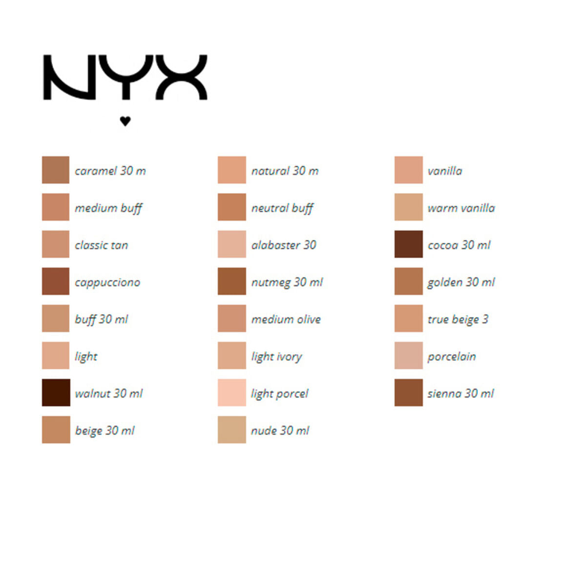 Liquid Make Up Base Can't Stop Won't Stop NYX (30 ml) (30 ml) -  Beauty, Make-up -  NYX.