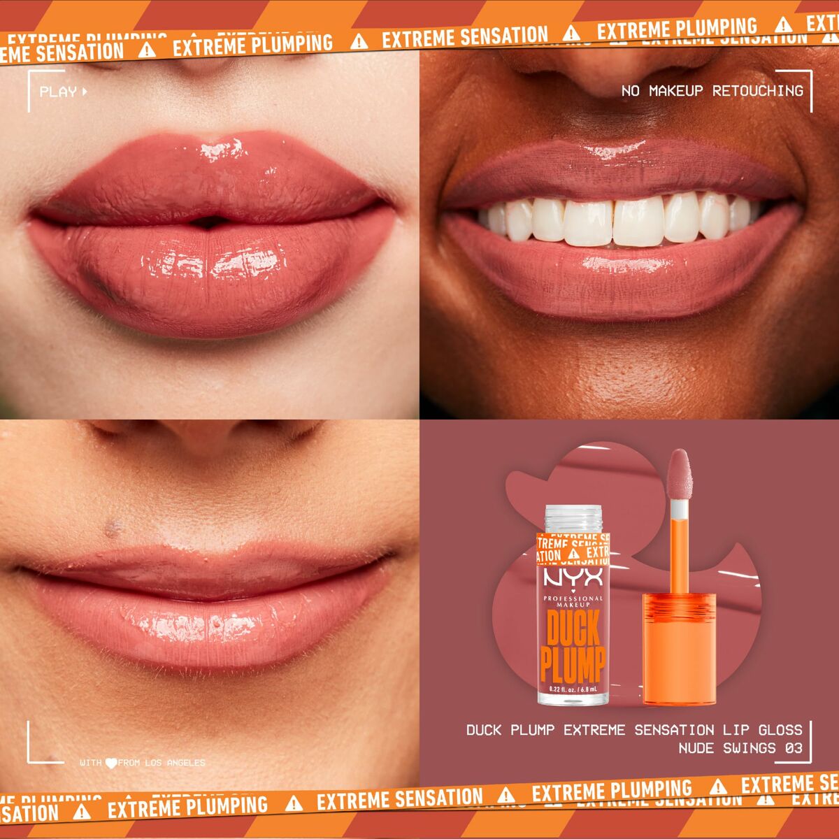 Lip-gloss NYX Duck Plump Nude swings 6,8 ml -  Beauty, Make-up -  NYX.