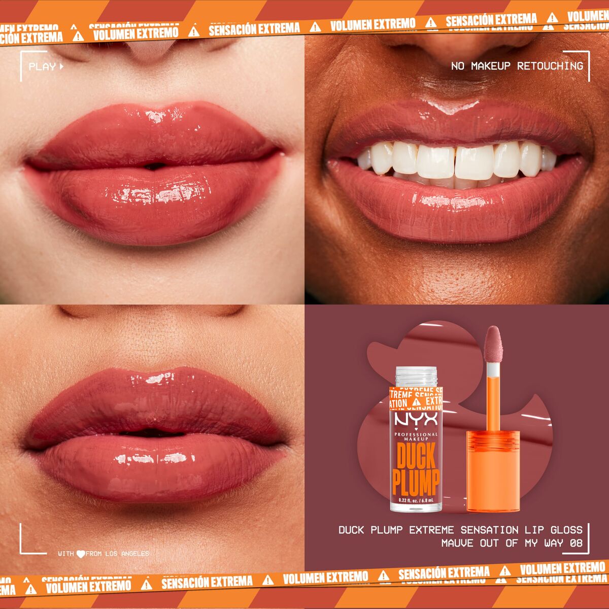 Lip-gloss NYX Duck Plump Mauve out of my way 6,8 ml -  Beauty, Make-up -  NYX.