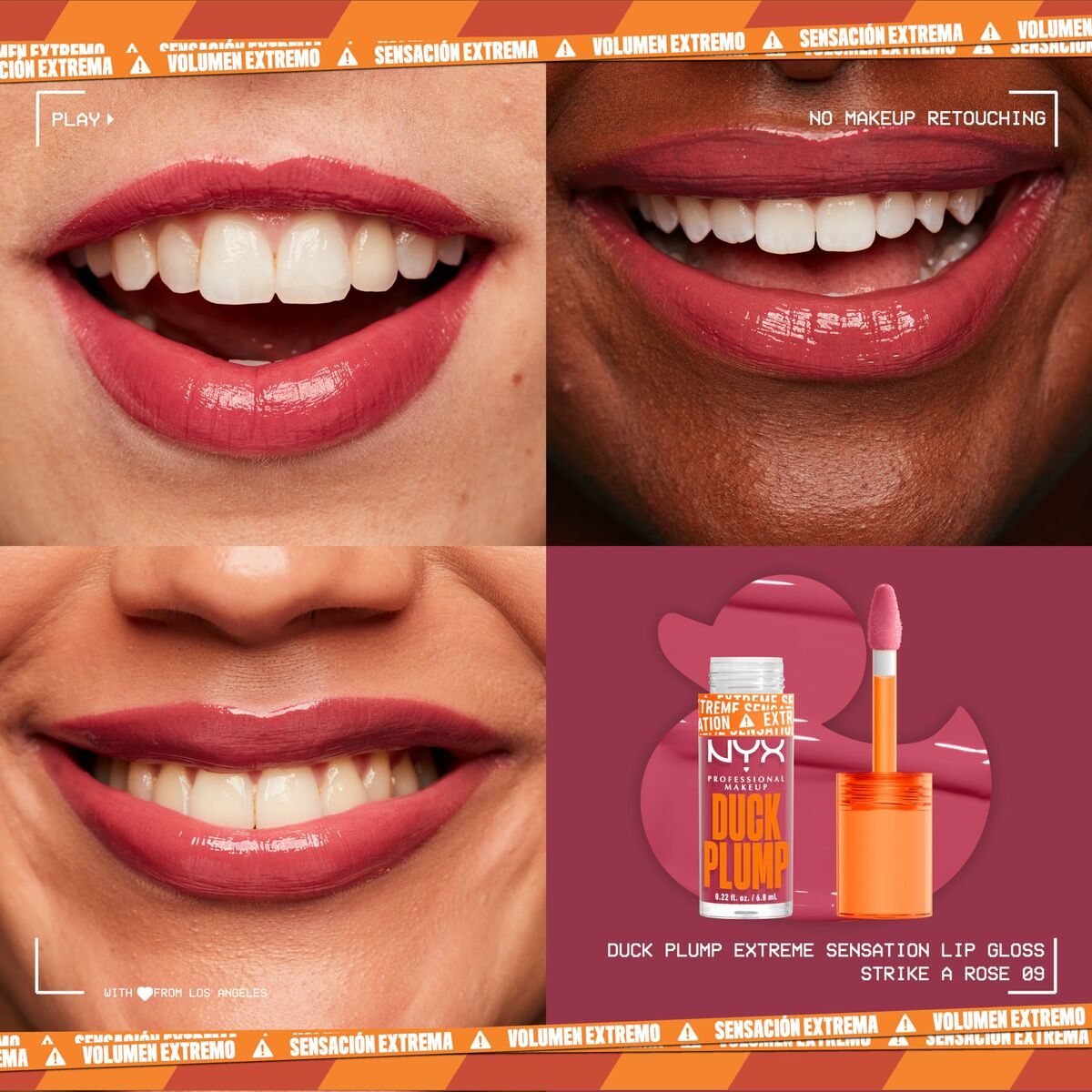 Lip-gloss NYX Duck Plump Strike a rose 6,8 ml -  Beauty, Make-up -  NYX.