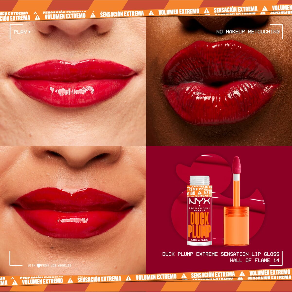 Lip-gloss NYX Duck Plump Hall of flame 6,8 ml -  Beauty, Make-up -  NYX.