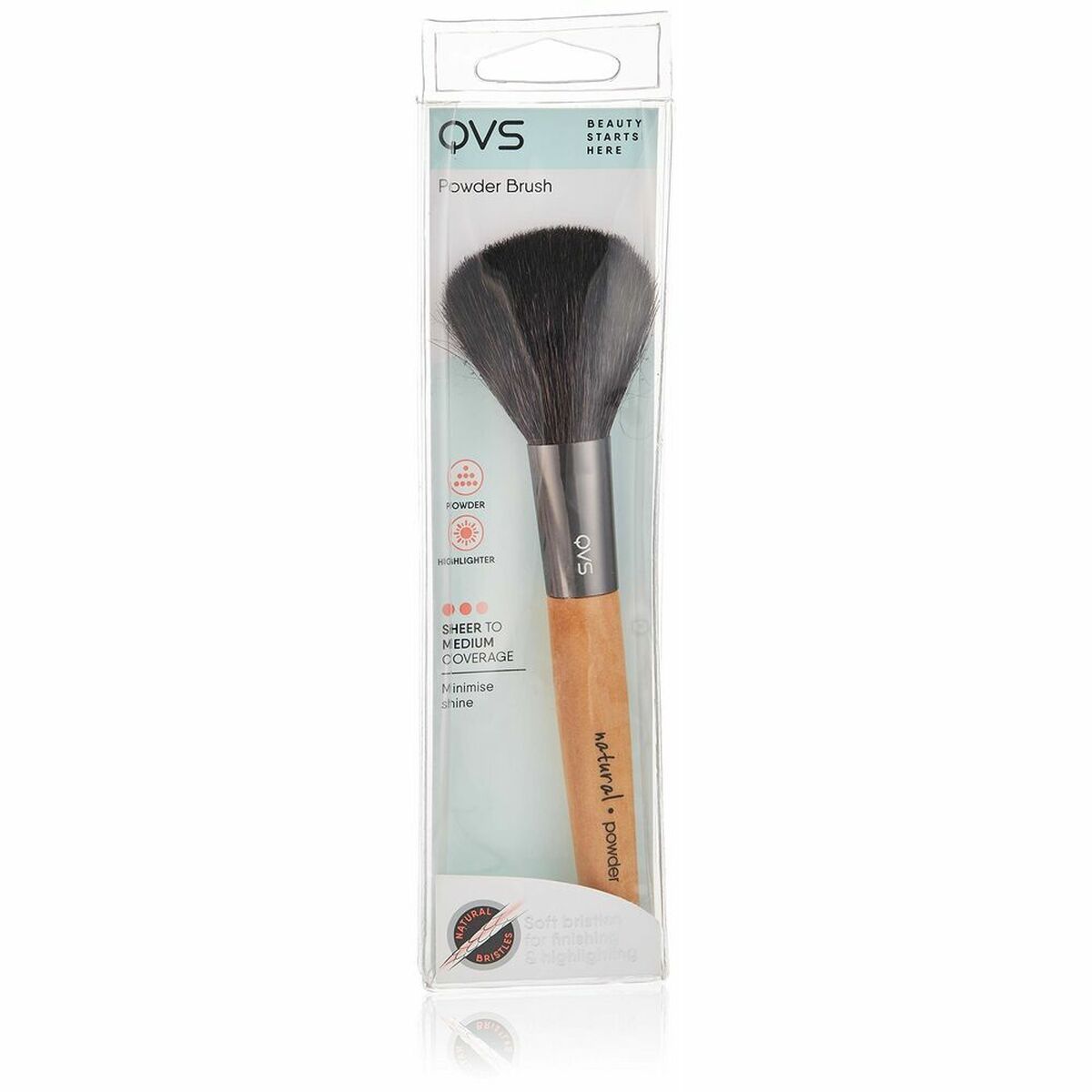 Make-up Brush QVS 56100-064-0 Natural -  Beauty, Utensils and accessories -  QVS.