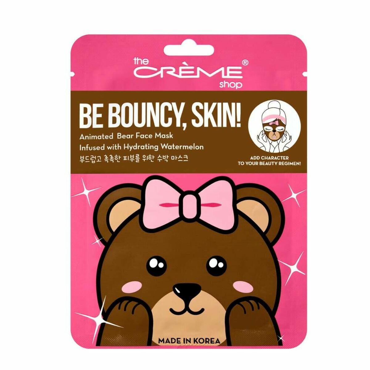 Facial Mask The Crème Shop Be Bouncy, Skin! Bear (25 g) -  Beauty, Skin care -  The Crème Shop.