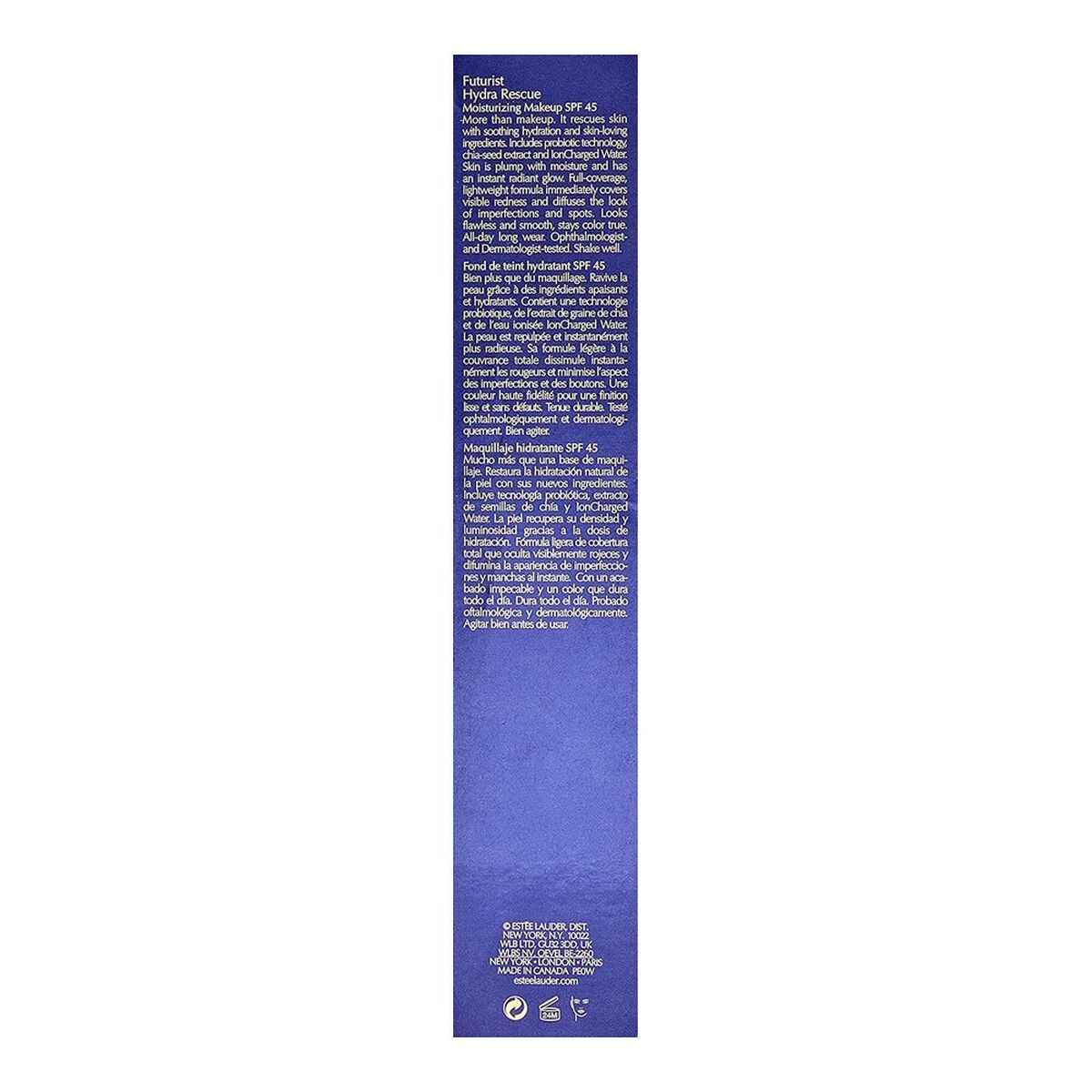 Facial Corrector Estee Lauder Futurist Hydra Rescue Moisturizing Makeup SPF45 Nº 2N1 Desert -  Beauty, Make-up -  Estee Lauder.