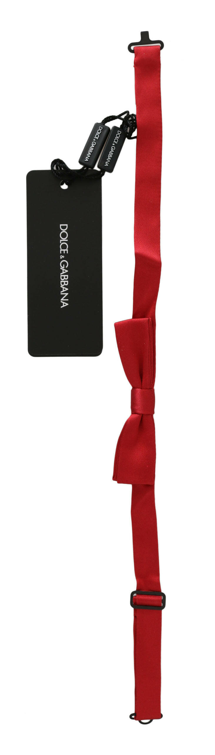 Dolce & Gabbana Red 100% Silk Slim Adjustable Neck Papillon Bow Tie -  Neckties, Men -  Dolce & Gabbana.