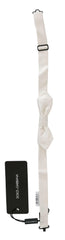 Dolce & Gabbana White 100% Silk Slim Adjustable Neck Papillon Men Tie -  Neckties, Men -  Dolce & Gabbana.