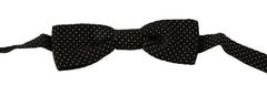 Dolce & Gabbana Black Polka Dots Silk Adjustable Neck Papillon Men Bow Tie -  Neckties, Men -  Dolce & Gabbana.