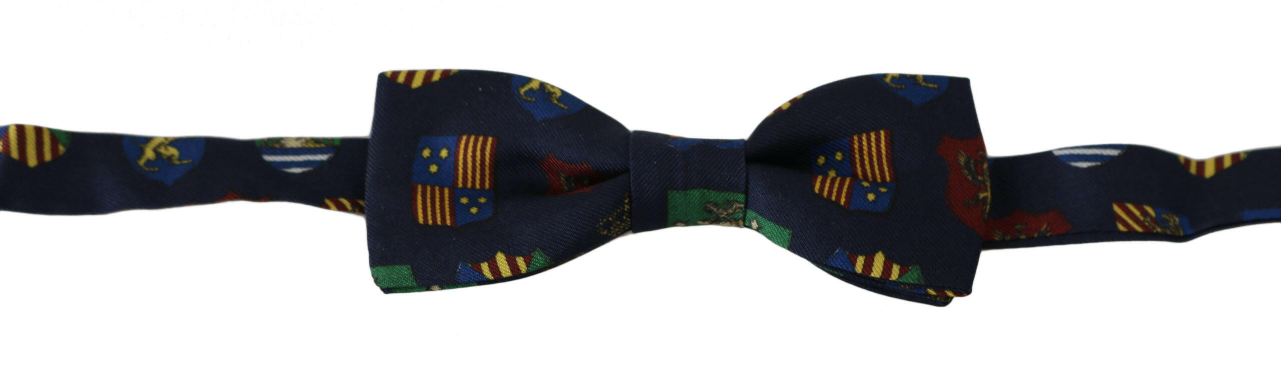 Dolce & Gabbana Blue Flags 100% Silk Adjustable Neck Papillon Men Bow Tie -  Neckties, Men -  Dolce & Gabbana.