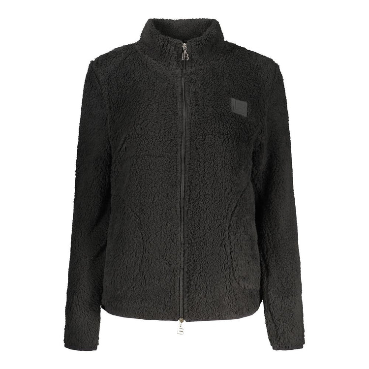 Laura Biagiotti - Cozy Plush Fleece Zip-Front Sweatshirt - Black Laura Biagiotti