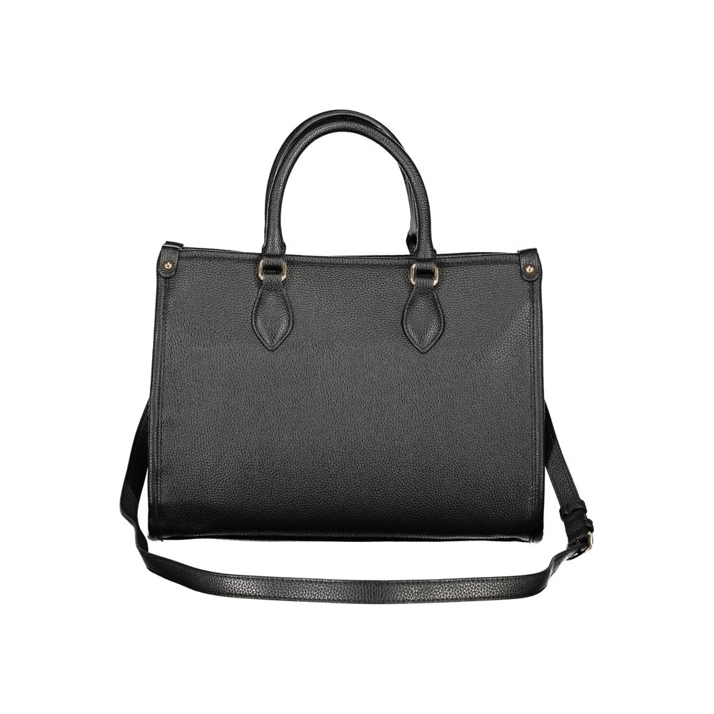 Valentino - Structured Textured Handbag with Detachable Strap - Black